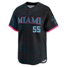 Youth Miami Marlins Tyler Zuber Black 2025 City Connect Jersey - Limited