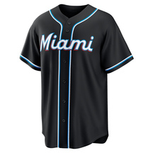 Youth Miami Marlins Tyler Zuber Black Fashion Out Jersey - Replica