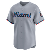 Youth Miami Marlins Tyler Zuber Gray Road Jersey - Limited